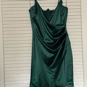 Windsor Emerald Satin Mini Dress